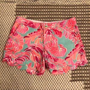 Lilly Pulitzer Buttercup Scalloped Shorts
